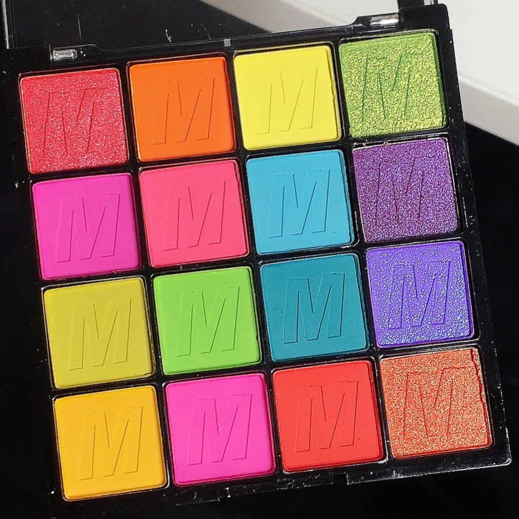Rainbow 16 Colors Eye Shadow Summer Palette Long Lasting Waterproof Pearlescent Matte Shimmer Eyeshadow Women Beauty Eye Makeup