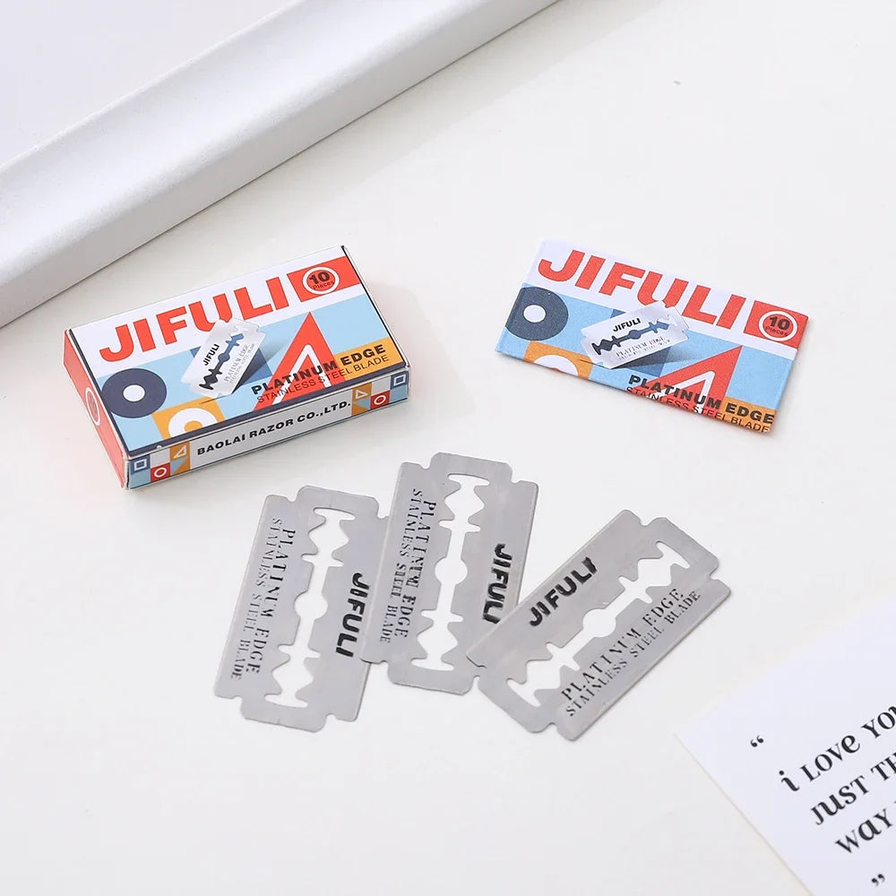 Razor Blades For Double Edge Razor,Stainless Steel Blades Used for Folding Knife with Shaving & Hair Removal 10/20pcs