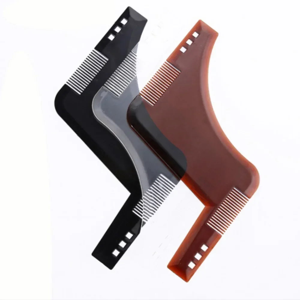 Men Beard Styling Template Stencil Beard Comb for Men Lightweight and Flexible Beard Shaping Tool 1PC Cepillo Para Cabello