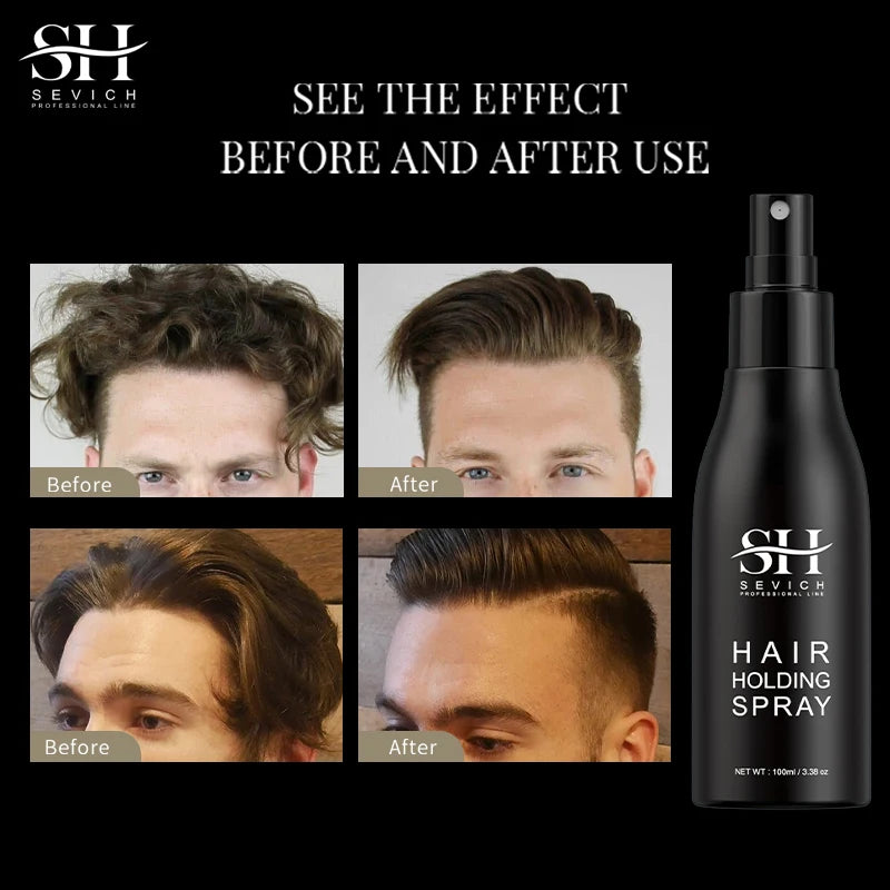 100ml Hair Fiber Hold Spray Dry Shampoo Long-Lasting Volume Texture Lock Spray for Men Women Keratin Hair Building Styling Tool