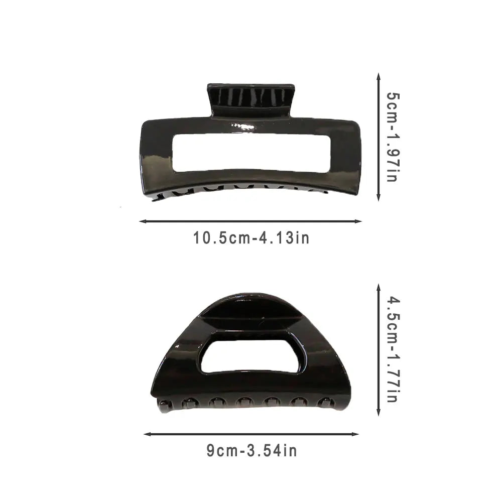 Korean Girls Silicone Rubber Hair Claws Hair Clips Headwear Large Size Hairpin Crab Barrette Fashion Ornament Hair Accessories