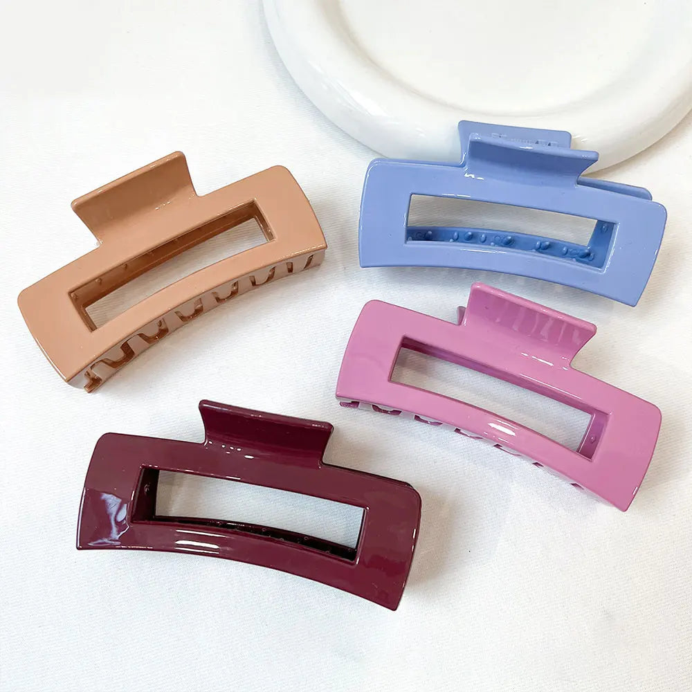 Korean Girls Silicone Rubber Hair Claws Hair Clips Headwear Large Size Hairpin Crab Barrette Fashion Ornament Hair Accessories