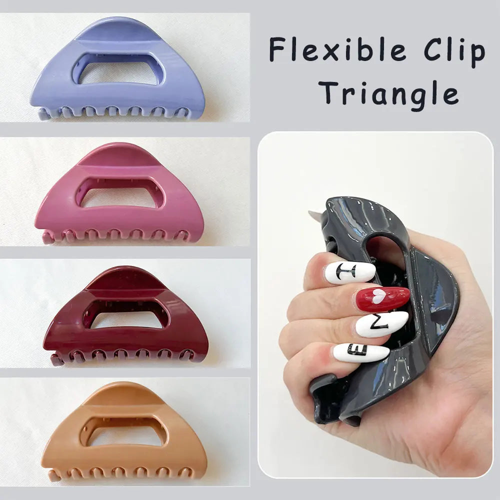 Korean Girls Silicone Rubber Hair Claws Hair Clips Headwear Large Size Hairpin Crab Barrette Fashion Ornament Hair Accessories