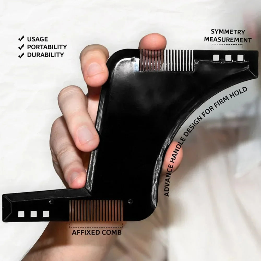 Men Beard Styling Template Stencil Beard Comb for Men Lightweight and Flexible Beard Shaping Tool 1PC Cepillo Para Cabello