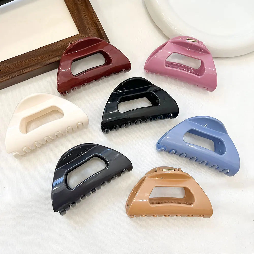 Korean Girls Silicone Rubber Hair Claws Hair Clips Headwear Large Size Hairpin Crab Barrette Fashion Ornament Hair Accessories